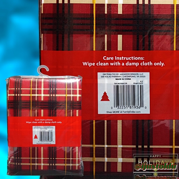 Holiday Decor, Deluxe 7-Piece Dining Ensemble | Placemats, Tablecloths & Runner - Picture 11 of 13